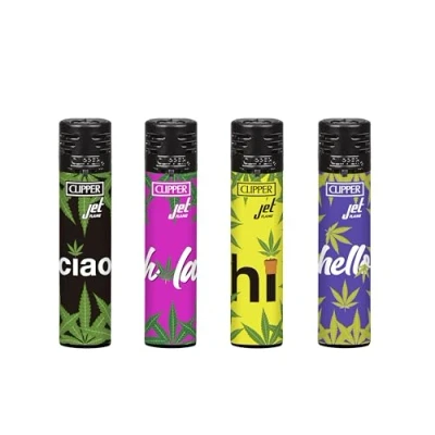 Image of ksp partners ltd e commerce 4 X CLIPPER LIGHTERS (JET CRYSTAL 6)