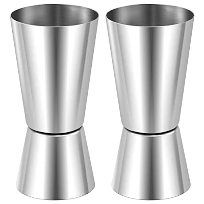 Image of Viudecce Spirit Measures 25Ml/50Ml, Shot Measure Drinks Gin Jigger Dual Measuring Cup for Party Wine Drink Shaker