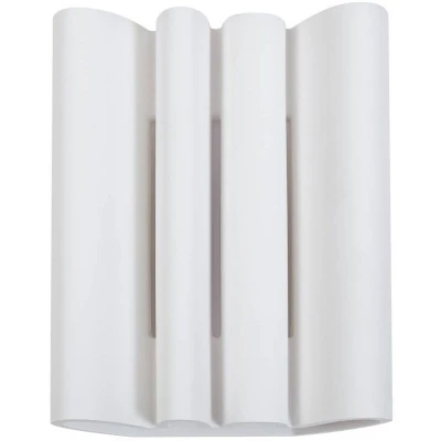 Image of Lindby Novali wall light, white, plaster, up/down, 26 cm, G9