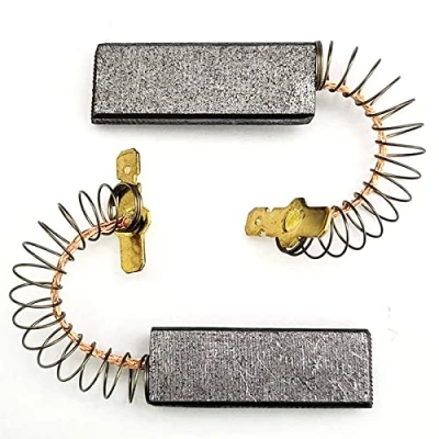 Image of 2X Laminated Carbon Brush Replacement Part Compatible with Bosch Siemens Washing Machine Motor number: 00605694 605694