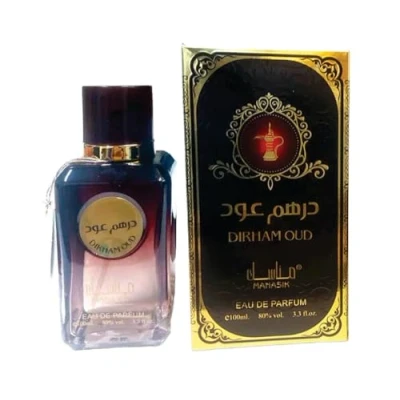 Image of dirham oud Perfume Unisex Eau de Parfum and Woody Arabian Fragrance Manasik Men Women 100ml (Inspired by ard al zafran) Sapphire’s Choice