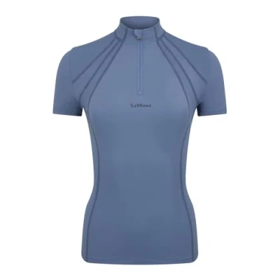 Image of LeMieux Mia Mesh Womens Short Sleeve Base Layer Ice Blue 16