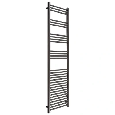 Image of Milano Esk Gunmetal Grey Flat Ladder Steel Heated Towel Rail 1800mm x 500mm