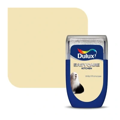 Image of Dulux Easycare Kitchen Tester Paint, Wild Primrose, 30 ml