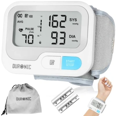 Image of Duronic Wrist Blood Pressure Monitors BPM65 CE Approved Monitor Automatic Machine BP Cuff Certified Medical Device for Home Use