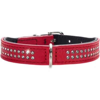 Image of HUNTER Dog Collar Nappa Leather Diamond Petit
