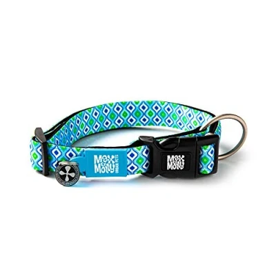 Image of Max &amp; Molly Gotcha! Smart ID Dog Collar Retro Blue XS