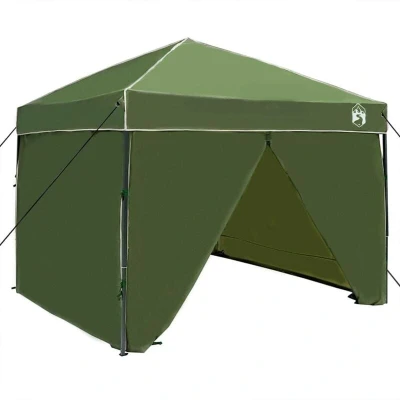 Image of Vidaxl Canopy Tent Green 250 x 227 / 236 245 cm Oxford fabric