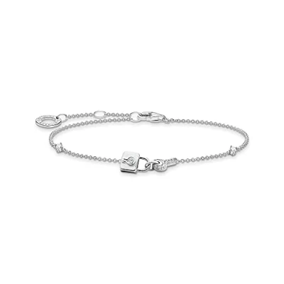 Image of Thomas Sabo Women Bracelet Lock 925 Sterling Silver A2040 051 14 L19V