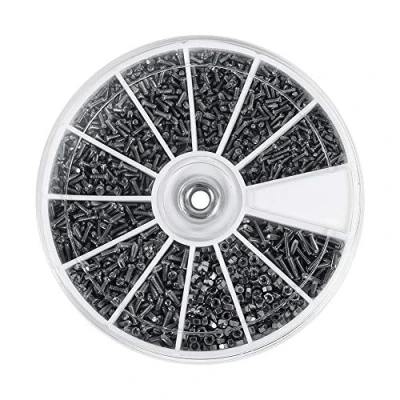 Image of Small Screws Nuts Bolts Set, 600pcs 12 Kinds of Stainless Steel Assortment Kit, M1 M1.2 M1.4 M1.6, for Watches Glassess