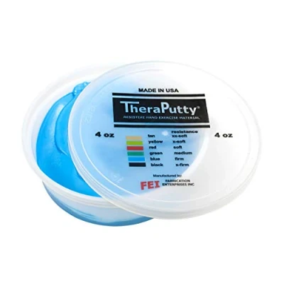 Image of Cando TheraPutty Therapeutic modelling clay 4 oz blue (strong)