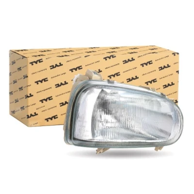 Image of 1H6941018, 1H6941018AA, 1H6941018AJ, 1H6941018AL, 1H6941018AM Headlights TYC 20 3471 05 2 right H4 oval for hand traffic without electric motor