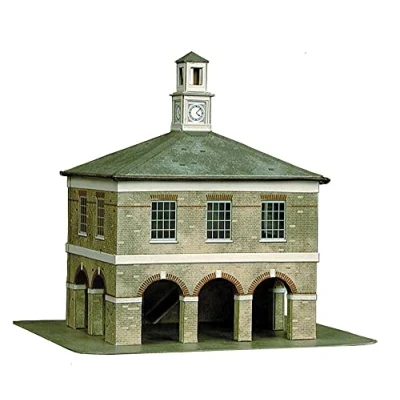 Image of B35 Superquick Market House 1/72 OO/HO Card Model Kit