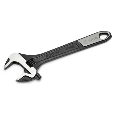 Image of Sata 10in Wide Jaw Heavy Duty Compact Hand Tool Adjustable Wrench