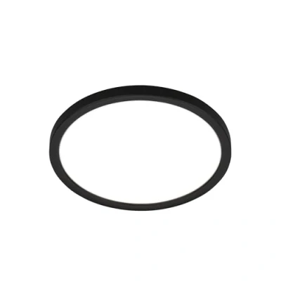 Image of Briloner LED ceiling light Tava, black, Ø 24 cm, plastic