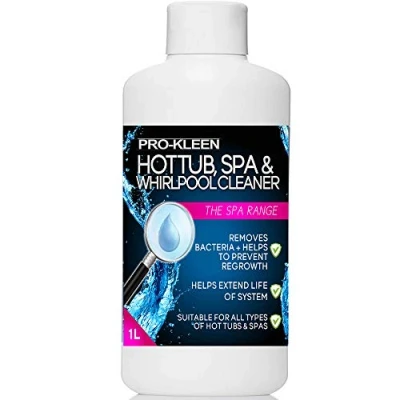 Image of Pro Kleen Hot Tub, Spa and Whirlpool Cleaner 1L Hygienic, Long Lasting, Easy to Use Formula Suitable for All Tubs, Spas + Whirlpools Removes Bacteria, Dirt, Slime Unpleasant Smells