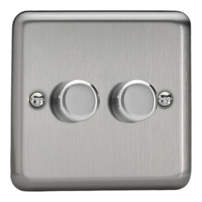 Image of Varilight LED Compatible Dimmer 2 x 250W Satin