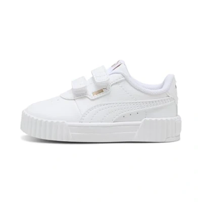 Image of PUMA Kids Unisex Carina 3.0 Sneakers White Size UK 5