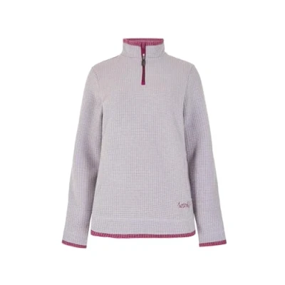 Image of Weird Fish Beye Eco 1/4 Zip Grid Fleece Heather Size 20