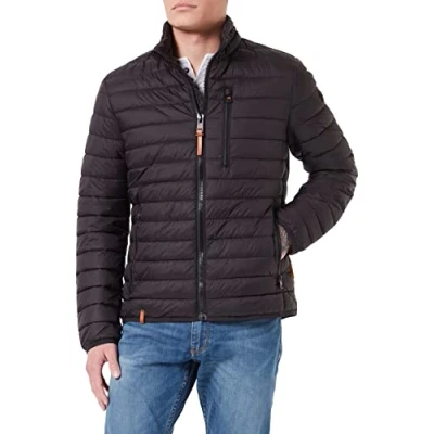 Image of camel active Herren leichte Steppjacke ohne Kapuze, Schwarz, 62