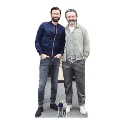 Image of Star Cutouts CS1124 David Tennant and Michael Sheen Life Size Cardboard Cutout