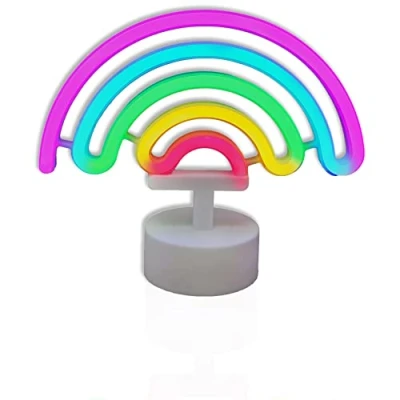Image of Rainbow LED Neon Light Stand Bar Lamp Home Nursery Room