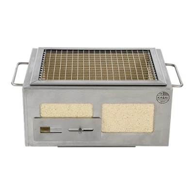 Image of Kasai Japanese Grills Nano Konro BBQ Grill Hibachi Charcoal Barbecue British Made Stainless Steel Frame