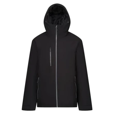 Image of Regatta Professional Men&#039;s Waterproof Navigate Insulated Jacket Black Seal Grey, Size: XL