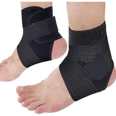 Image of Mr. Gadget&#039;s Solutions Adjustable Compression Ankle Brace, Elastic Foot Support Wrap, Sprains Brace for Sports Protect, Arthritis, Plantar Fasciitis, Achilles tendonitis