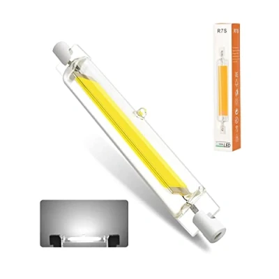 Image of R7s LED 118mm Lamp, Dimmable Light Bulb 10W, Equivalent to 100W halogen bulb, 1000LM, No Flicker, 360 Beam Angle, COB (Color : Cool white 6000K, Size 1pcs)