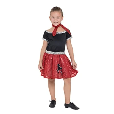 Image of Rock n Roll Dress Sequin Red Child Large 140 cm
