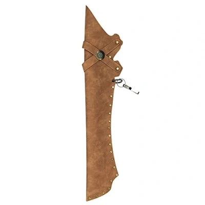 Image of DONGKER Archery Arrow Quiver, PU Quiver Holder Side Hip Waist Bag w/Belt Clip for Target Hunting Field and Practice