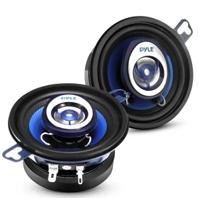 Image of Pyle 2 Way Universal Car Stereo Speakers 120W 3.5 Inch Coaxial Loud Pro Audio Speaker OEM Quick Replacement Vehicle Door/Side Panel Mount Compatible PL32BL (Pair)
