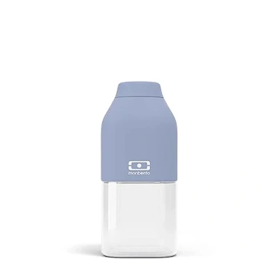 Image of monbento Kids Water Bottle MB Positive S Blue 330ml Leakproof Perfect for School, Park, Travel BPA Free Food Grade Safe
