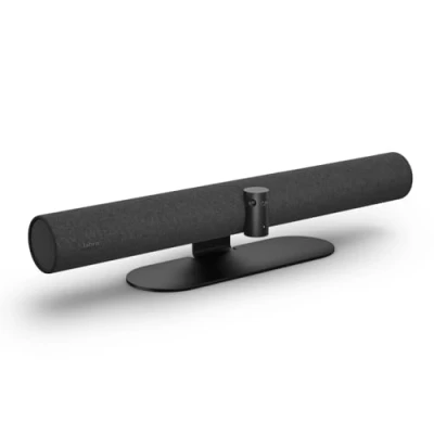 Image of Jabra PanaCast 50 Panoramic 4K Video Bar Conference Camera for Small &amp; Medium Rooms with 180 Degree Field of View 8 Microphones UK Power Supply black