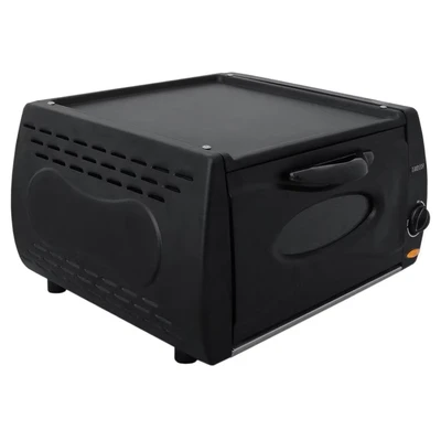 Image of Tandoor Oven Mini Pizza Chapati Roti Lahmacun Manakish Naan Bread Maker Electric Tandoori Takeaway Kitchen Appliance Top Plate Aluminium Glass