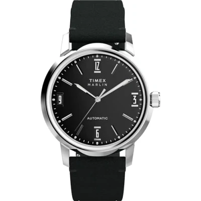 Image of Timex Men Analog Automatic Watch with Leather Strap TW2W59700VQ