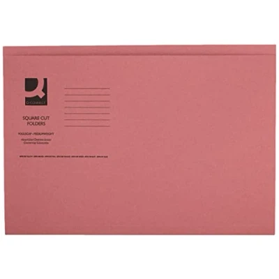 Image of Q Connect Square Cut Folder Mediumweight 250gsm Foolscap KF01187