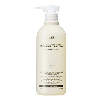 Image of LA&#039;DOR TripleX 3 Triple x3 Natural Shampoo Deep Cleansing Treatment 530 ml Anti Dandruff Scalp Naturally Derived Ingredients Tree Lemon Lavender Sulfate Free Chemical Relief