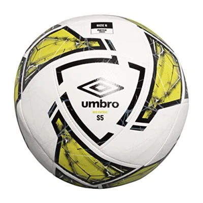 Image of Umbro Neo Swerve Soccer Ball, Size 5, White/Black/Lime