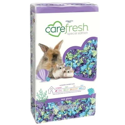 Image of Carefresh Dust Free Sea Glass Natural Paper Small Pet Bedding with Odor Control, 10L
