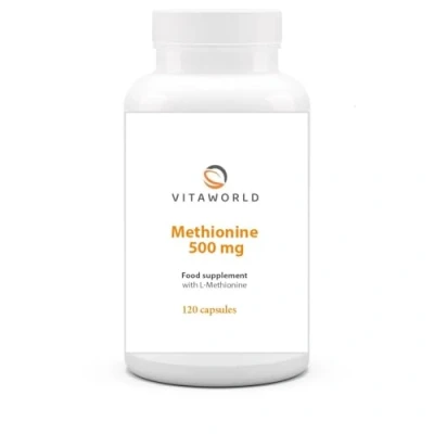 Image of Vita World L Methionine 500mg 120 Capsules Made in Germany
