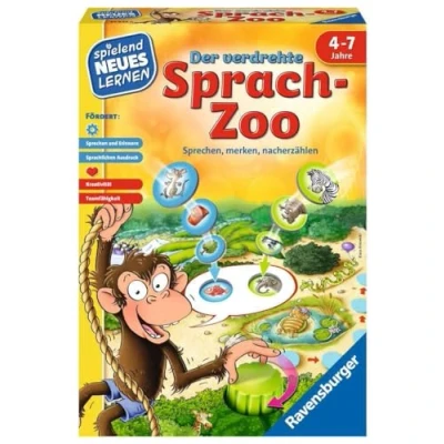 Image of Ravensburger 24945 ‘Der Verdrehte Sprach Zoo’ Educational Game