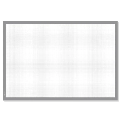 Image of SIGEL HO260 Paper Desk Pad, Squared, A2 (59.5 x 41 cm), 80 gsm, white/grey, 30 sheets