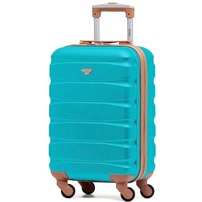 Image of Flight Knight Lightweight 4 Wheel ABS Hard Case Suitcases Cabin Carry On Hand Luggage Approved for Over 100 Airlines Including easyJet, British Airways, RyanAir, Virgin Atlantic, Emirates &amp; Many More
