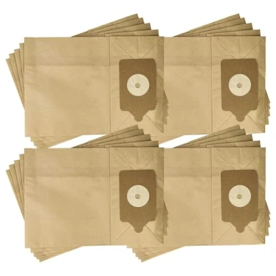 Image of vhbw 20 x Vacuum Cleaner Bags Compatible with Numatic RSV 200 P, T, 204, 204 VNP 180 Paper, 32.6 cm 23.25 cm, Brown