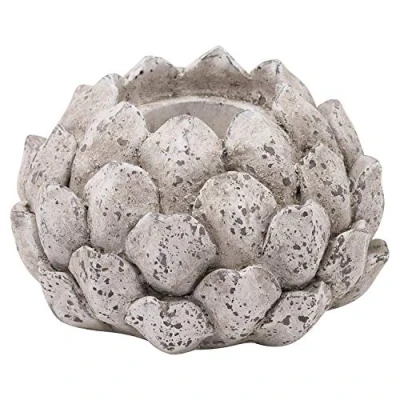 Image of Hill 1975 Stone Effect Acorn Tea Light Holder, Ceramic, Mixed, One Size