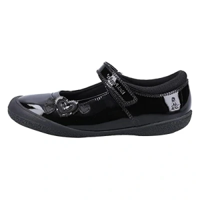 Image of Hush Puppies Rosanna Patent Junior School Uniform Shoe, Black, 6 UK Child
