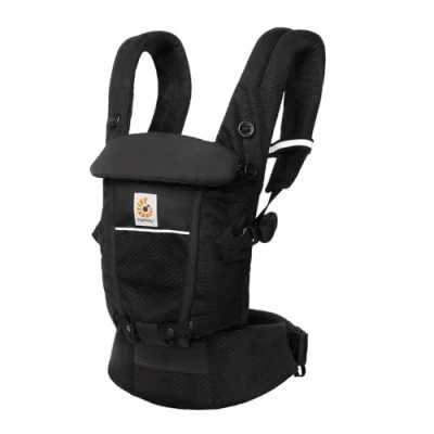 Image of Ergobaby Adapt Baby Carrier for Newborns from Birth, 3 Positions, SoftFlex Mesh, Ergonomic Belly Carrier, Back Onyx Black