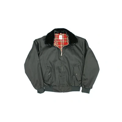 Image of Harrington Jacket with Fur Collar (M, Black)